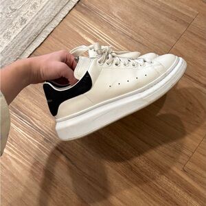 Alexander McQueen White and Black Sneakers